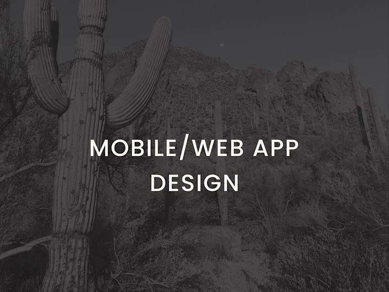 Cover image for MOBILE/WEB APP DESIGN