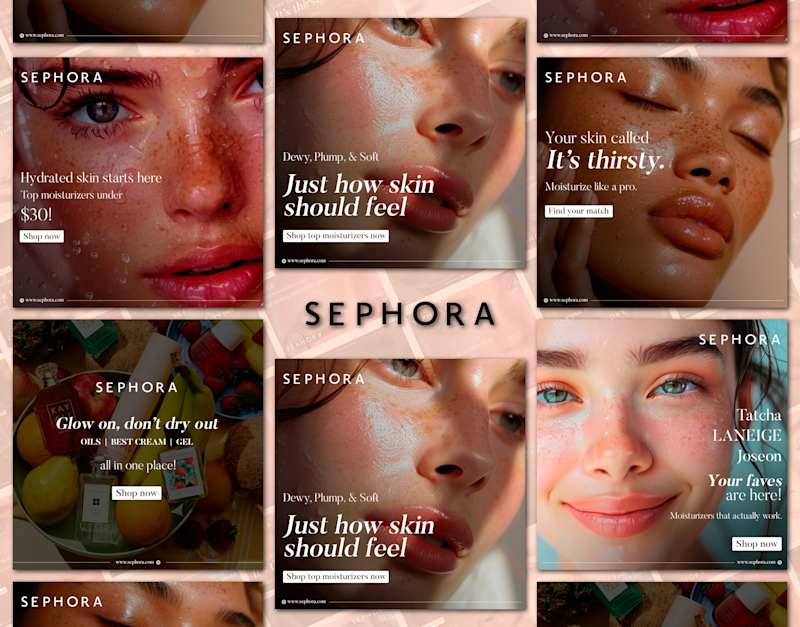 Cover image for Sephora – Hydration Glow Social Media Campaign