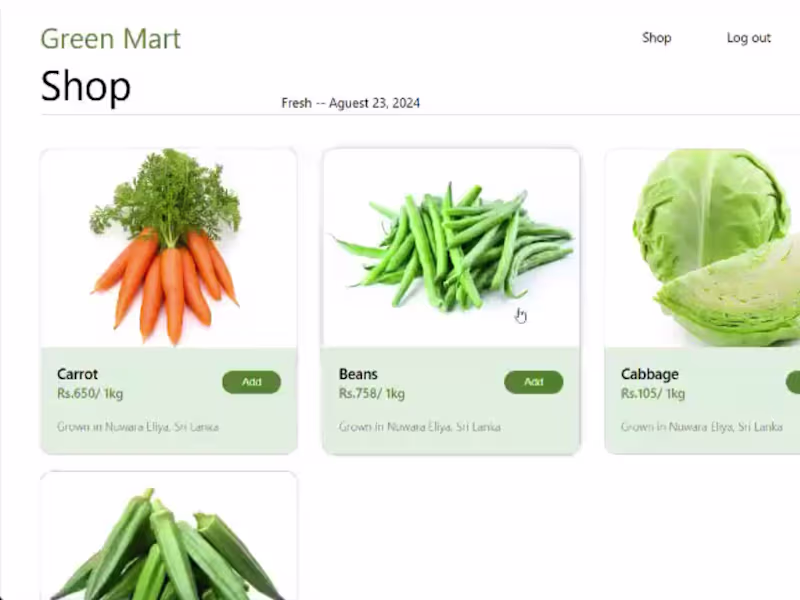 Cover image for Green Mart Inventory Management System