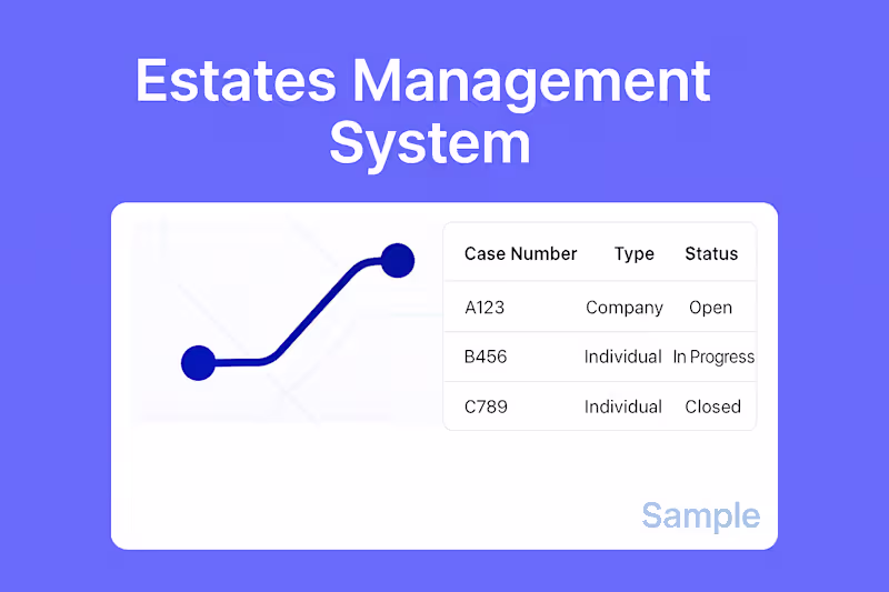 Cover image for Estates management system