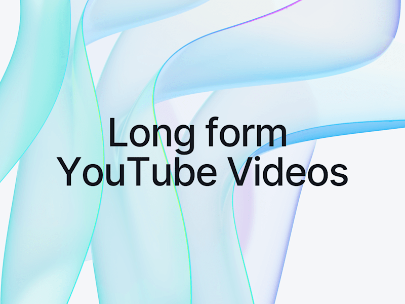 Cover image for Long form Youtube videos.