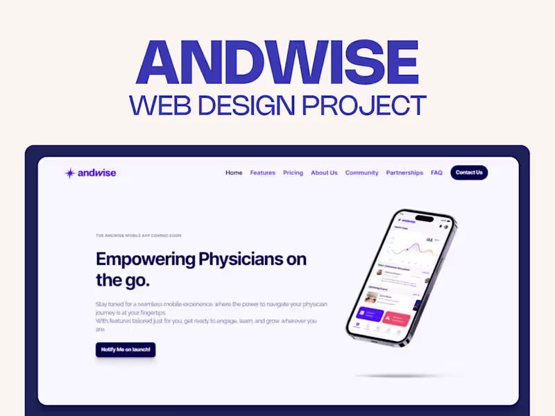Cover image for Andwise - Web Design Project