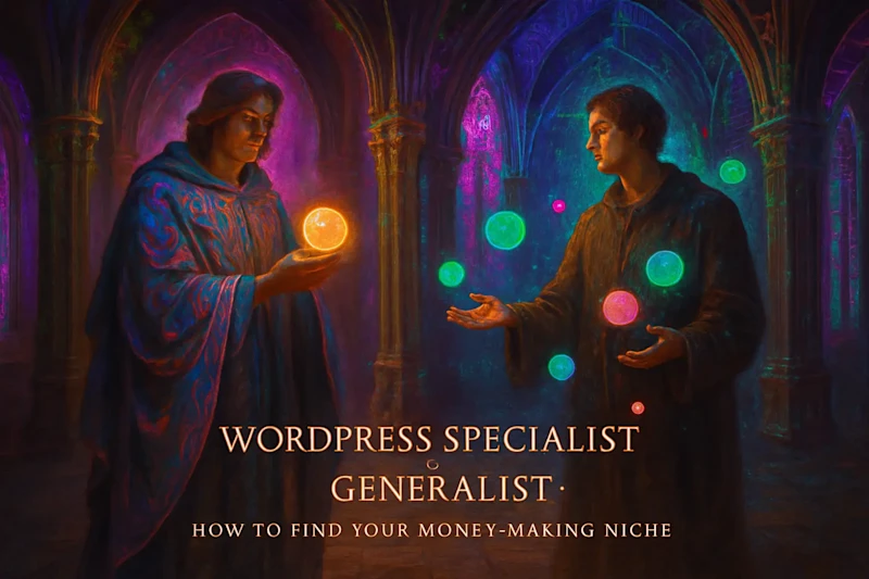 Cover image for WordPress Specialist vs. Generalist: How to Find Your Money-Making Niche
