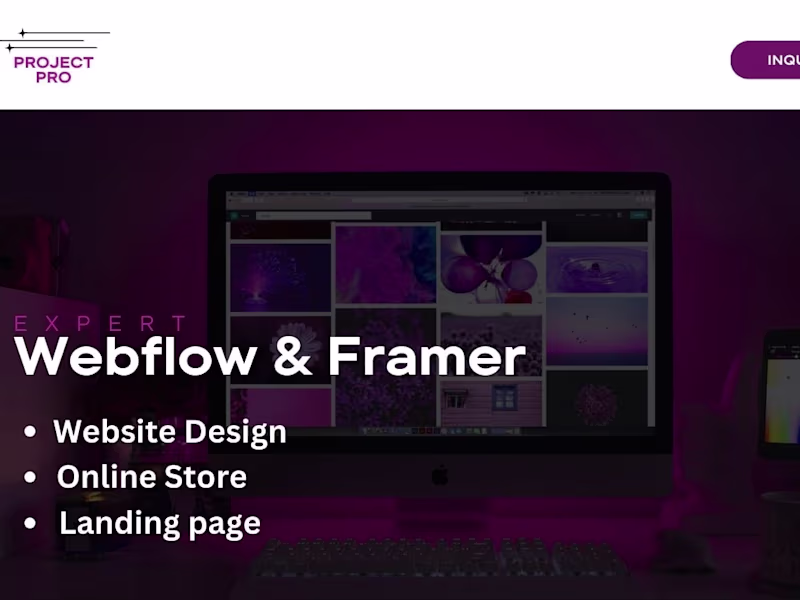 Cover image for Responsive Webflow Landing Page design or redesign+SEO optimize