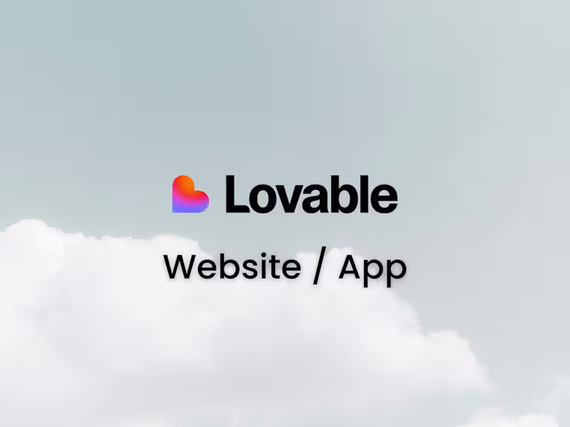 Cover image for Rapid AI-Powered Website/ App