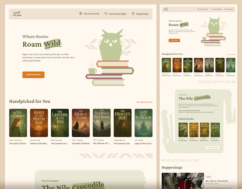 Cover image for Zoo Bookstore | Web