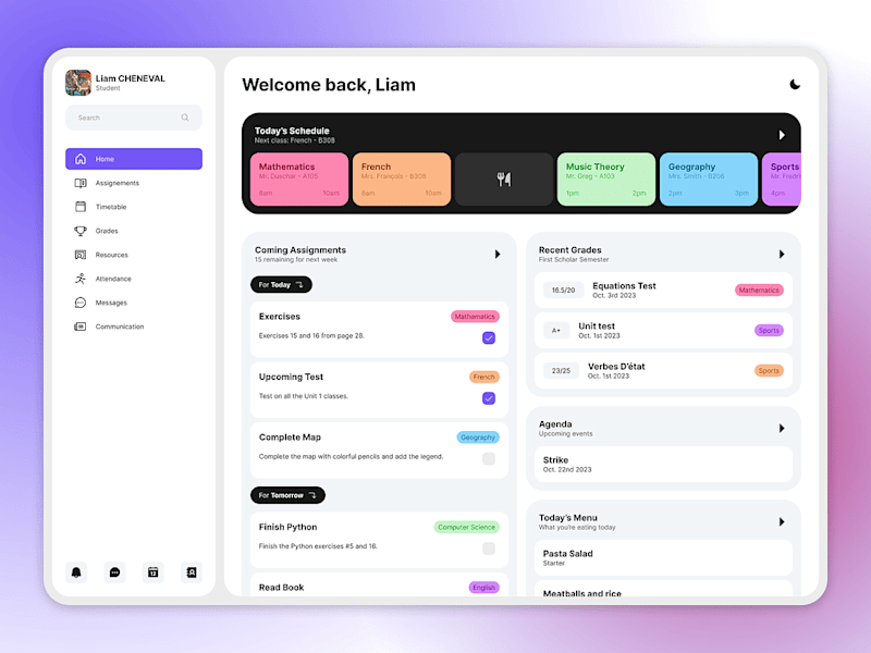 Cover image for School Management Dashboard
