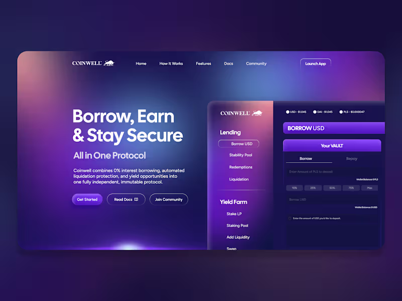 Cover image for Currently Working on a new DeFi project CoinWell