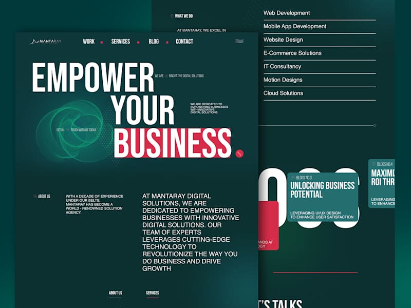 Cover image for Digital Agency Solution- Website Design UI Design:: Behance