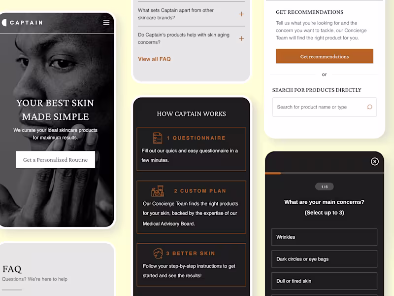 Cover image for Captain Concierge | E-Commerce | UX Redesign & Strategy 