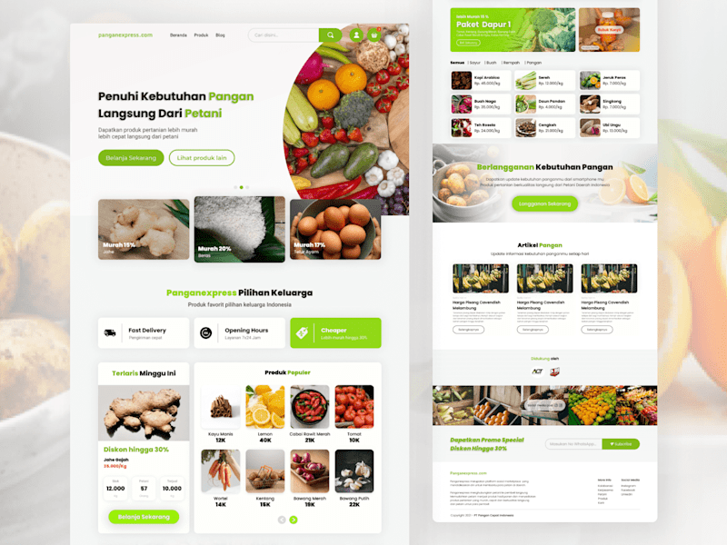 Cover image for Landing Page Panganexpress - Agriculture Marketplace