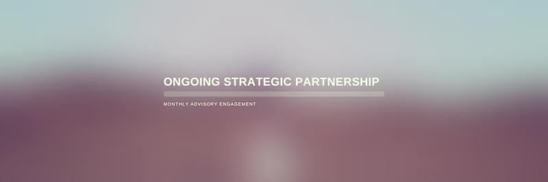 Cover image for Ongoing Strategic Partnership