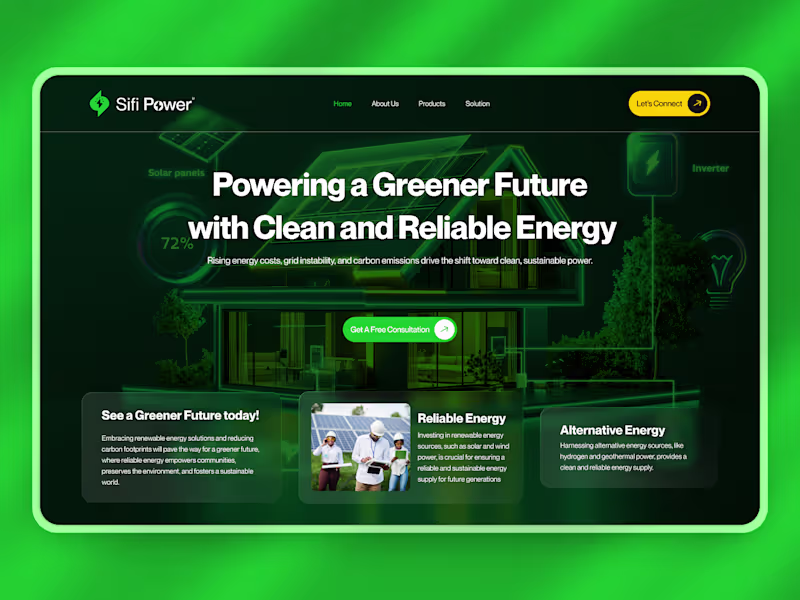 Cover image for Brand + UI + Web Design for Sifi Power