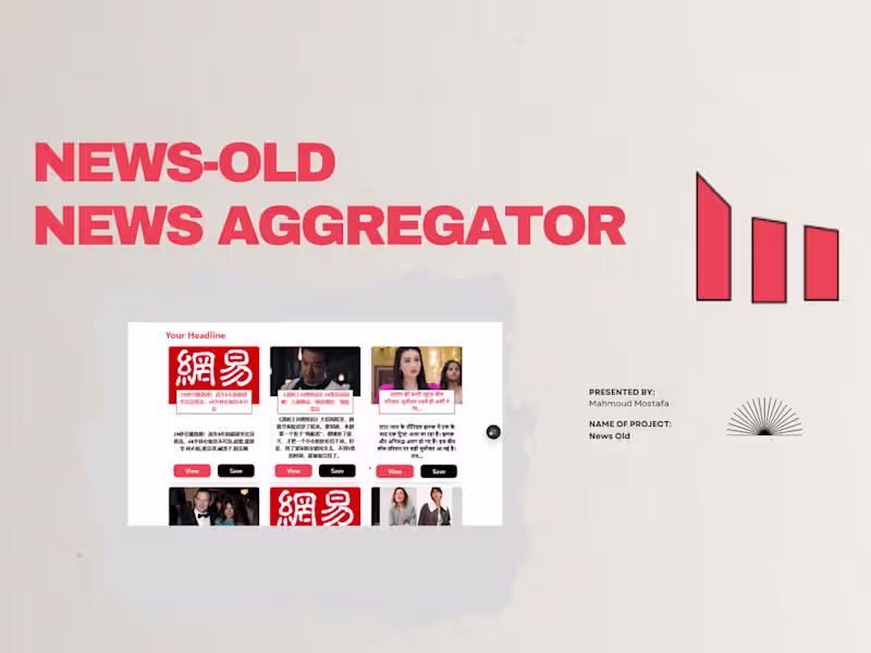 Cover image for News Old - News Aggregator website with MERN stack