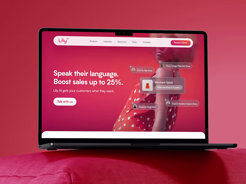 Cover image for In 2024, I worked with the team at Lily AI to redesign their...