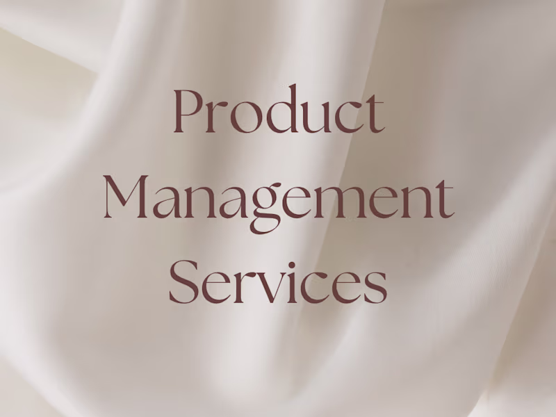 Cover image for Product Management Services