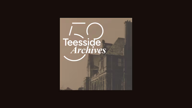 Cover image for Designed the 50th anniversary logo for Teesside Archives as ...