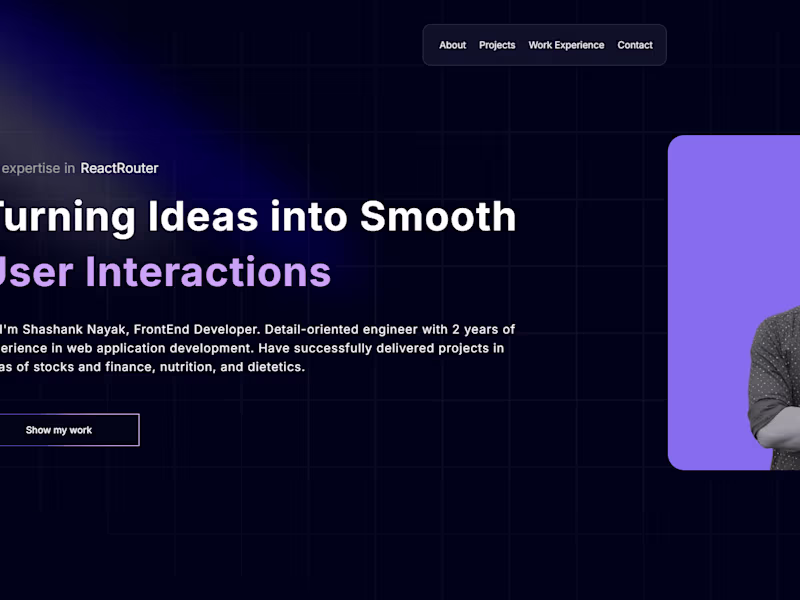 Cover image for One-Page Portfolio Website