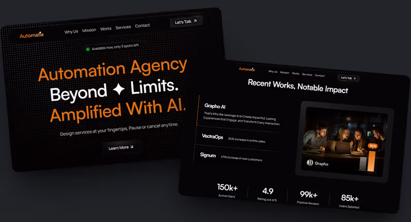 Cover image for Responsive Website Design for Automatix