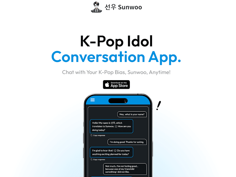 Cover image for Kpop-Idol chat app