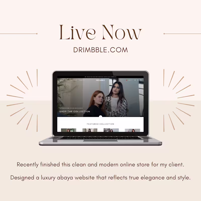 Cover image for Recently finished this elegant luxury abaya store for a UAE ...