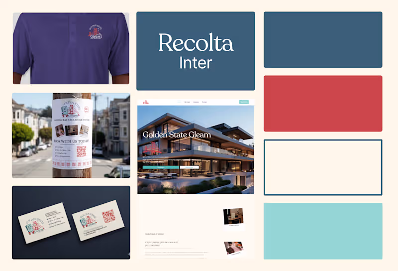 Cover image for Golden Gate Gleam — Cleaning Service Branding & Website