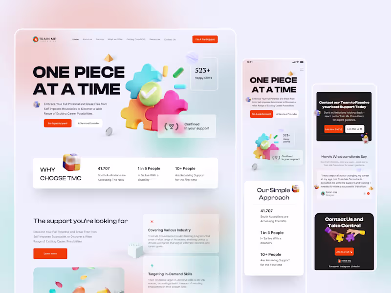 Cover image for Website Design (5 page in figma )