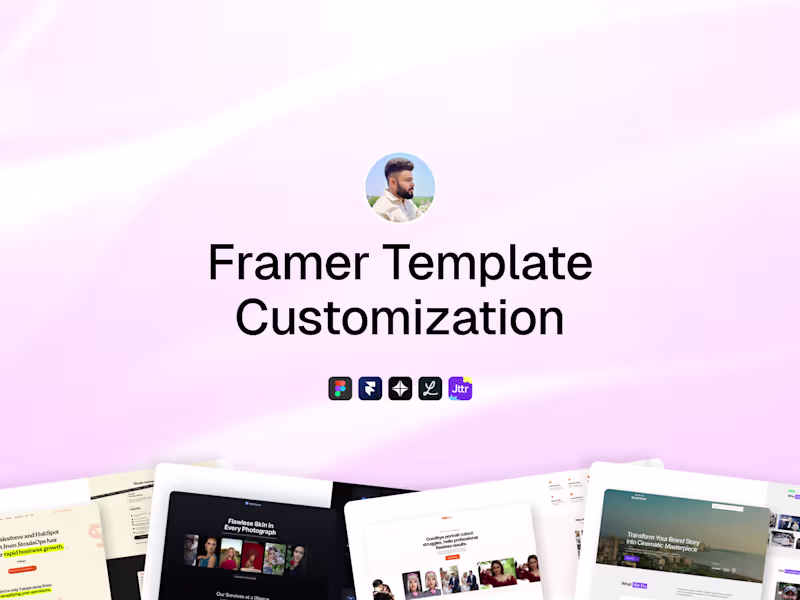 Cover image for Framer Template Customisation 