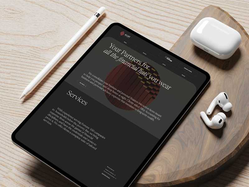 Cover image for Alloy Accounting - Business site for an accounting company