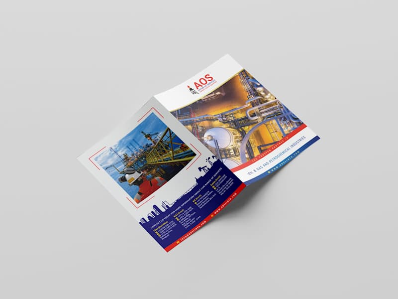 Cover image for Bi-Fold A4 Brochure Design for Aryan Oil Services (AOS)
