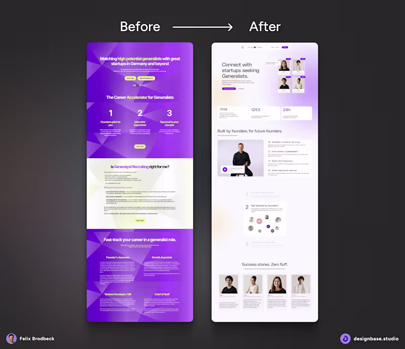 Cover image for Homepage update for Generalyst... The place where founders h...