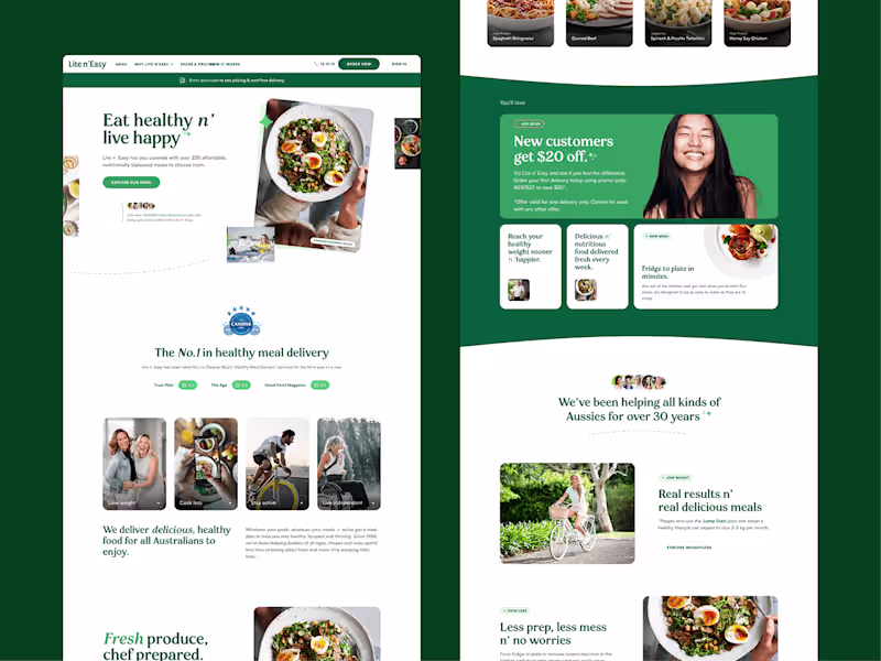 Cover image for Food Delivery website design