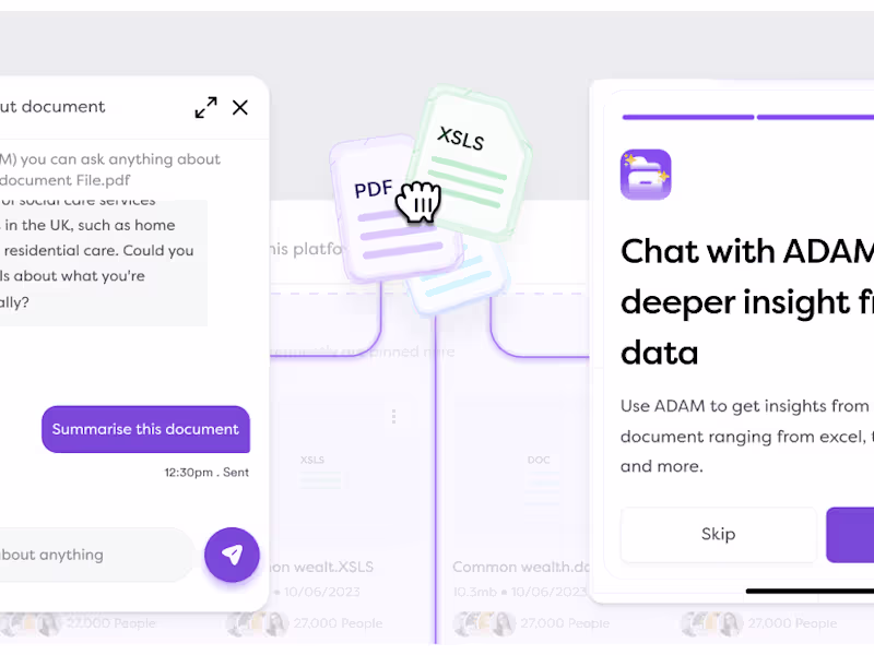 Cover image for ADAM - AI-based document management and extraction system
