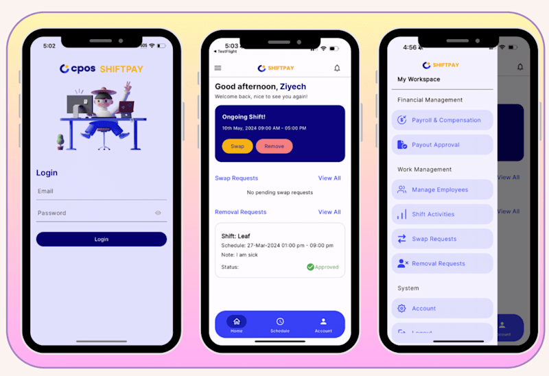 Cover image for ShiftPay - Fintech Mobile Application 
