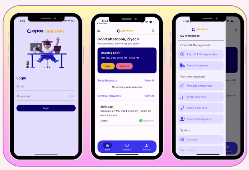 Cover image for ShiftPay - Fintech Mobile Application 