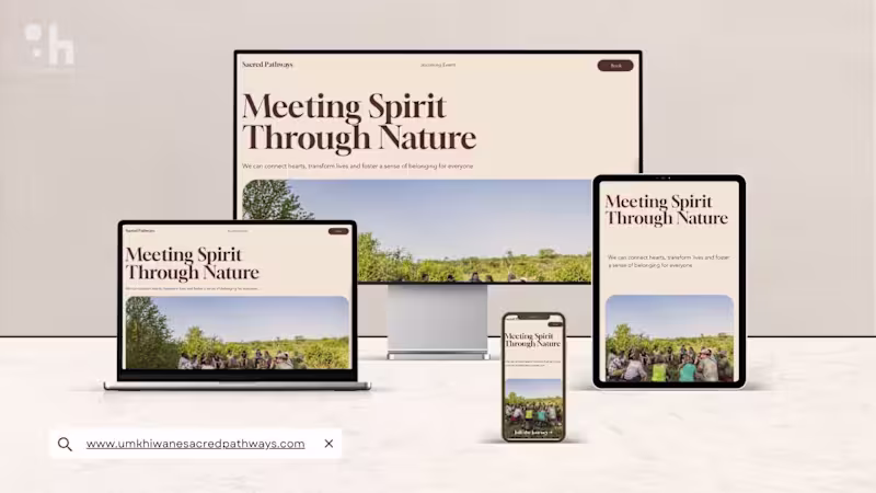 Cover image for Sacred Pathways - Webdesign