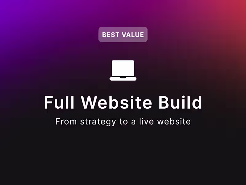 Cover image for Full Website Build