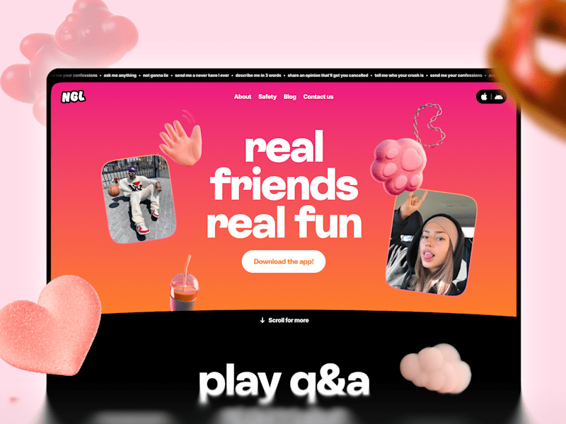Cover image for Framer Website Development for NGL App