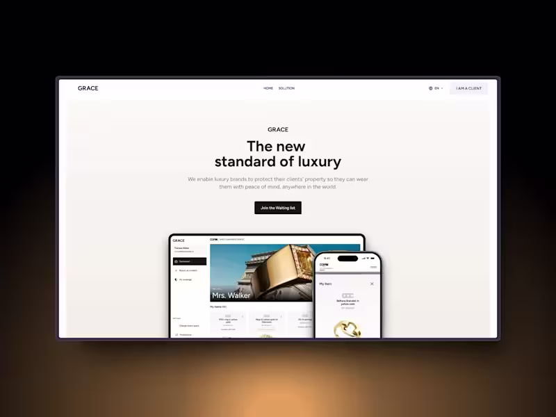 Cover image for Grace is building at the