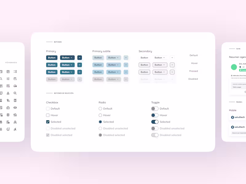 Cover image for Design System Development for Saludtech