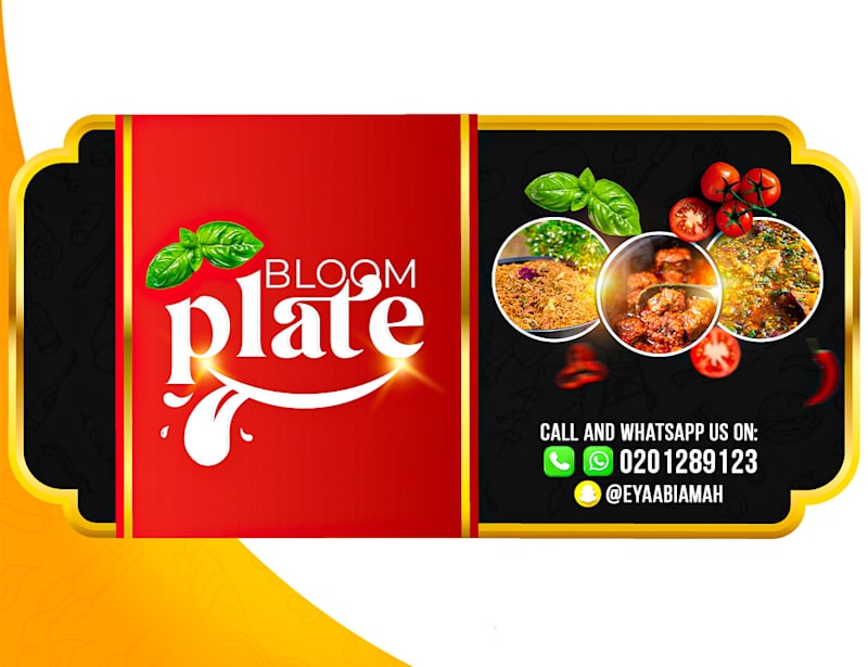 Cover image for Bloom Plate Flyer and logo design
