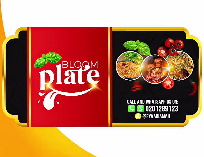 Cover image for Bloom Plate Flyer and logo design
