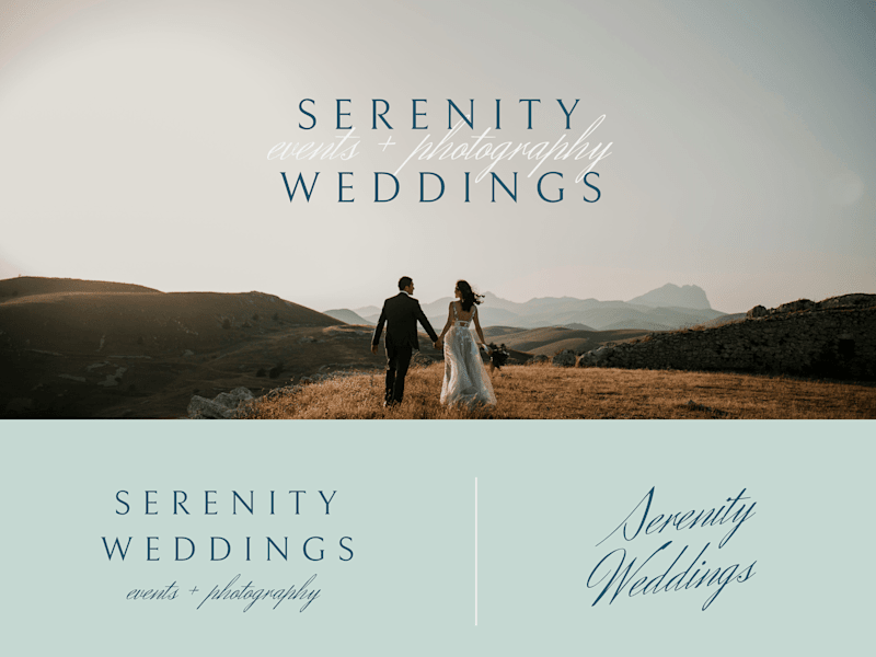 Cover image for Serenity Weddings Events & Photography Minimalist Brandboard