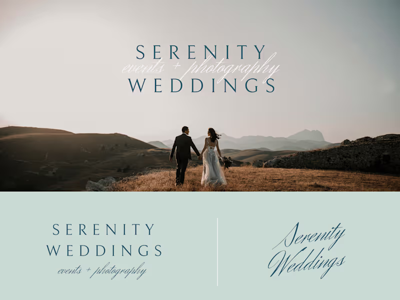 Cover image for Serenity Weddings Events & Photography Minimalist Brandboard
