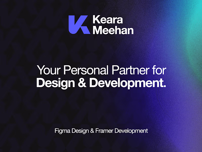 Cover image for Figma Design & Framer Development