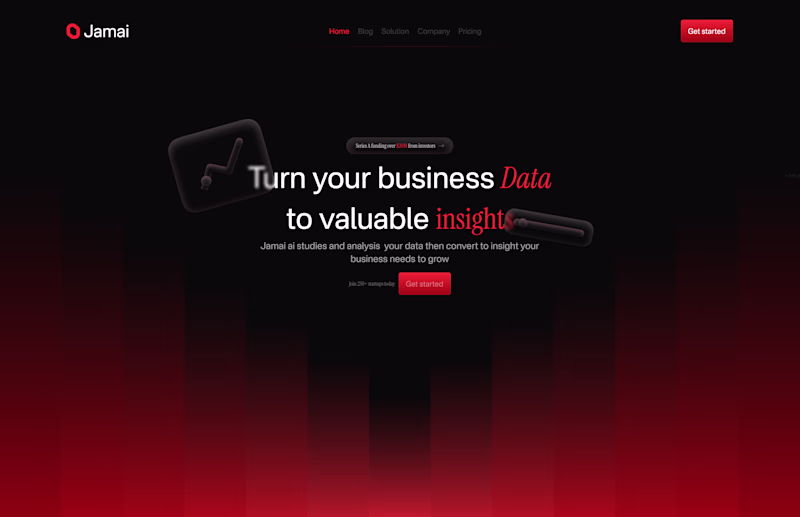 Cover image for Jamai website design and dev