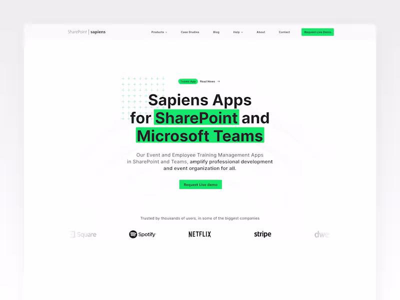 Cover image for Sharepoint Sapiens - Figma UI/UX Design