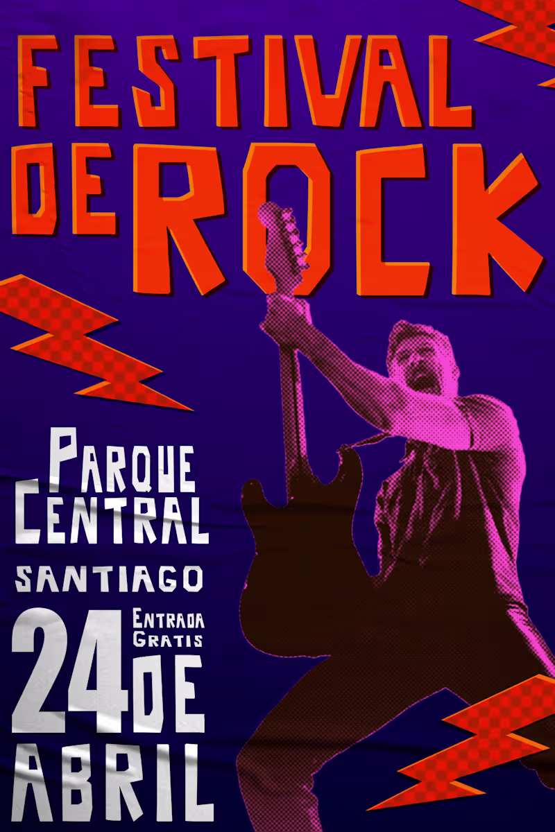 Cover image for Rock Festival Poster Design