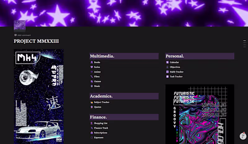 Cover image for My first Notion Dashboard for 2023!