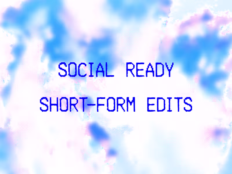 Cover image for Short-Form Video Editing for Social Media